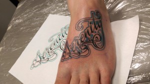 Script Tattoo Serenity 