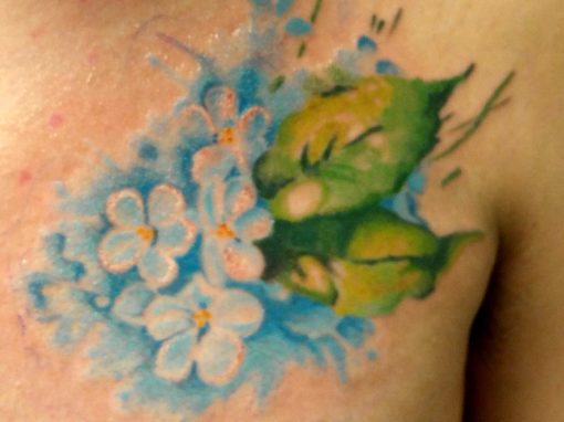 Flower Watercolor Tattoo