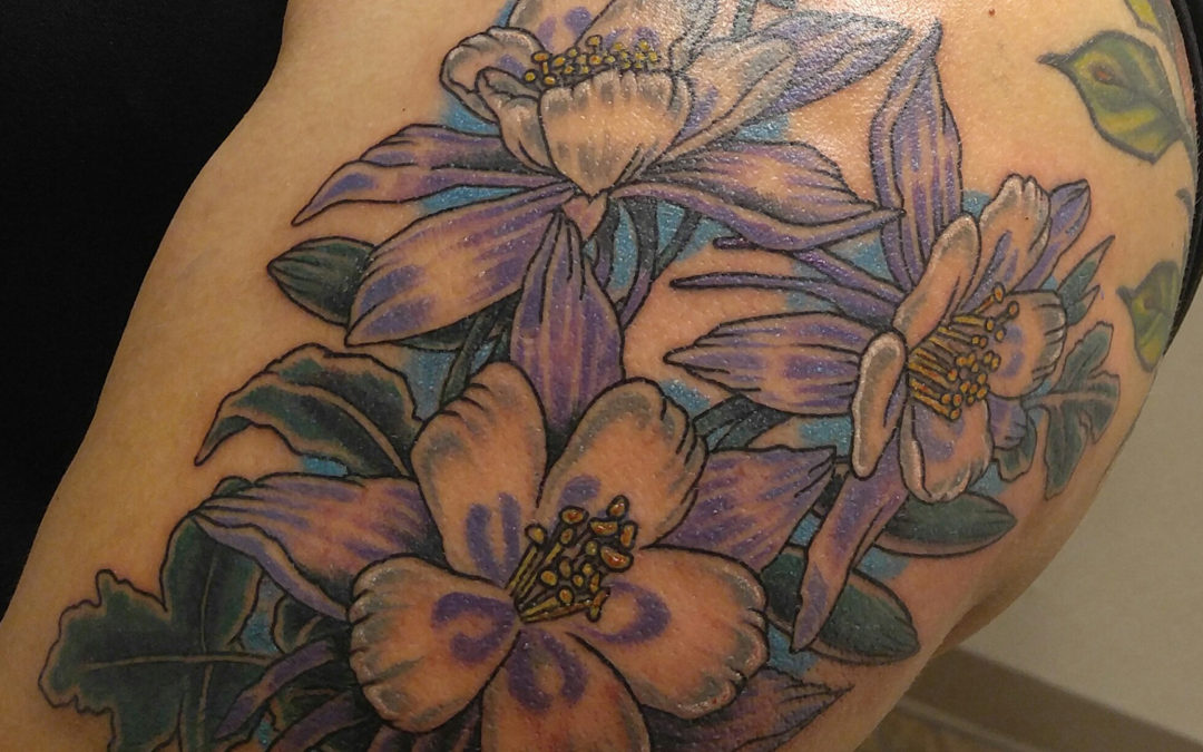 Columbines of Colorado Tattoo