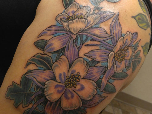 Columbines of Colorado Tattoo