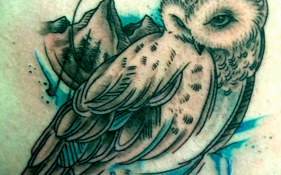 Snow Owl Tattoo Longmont