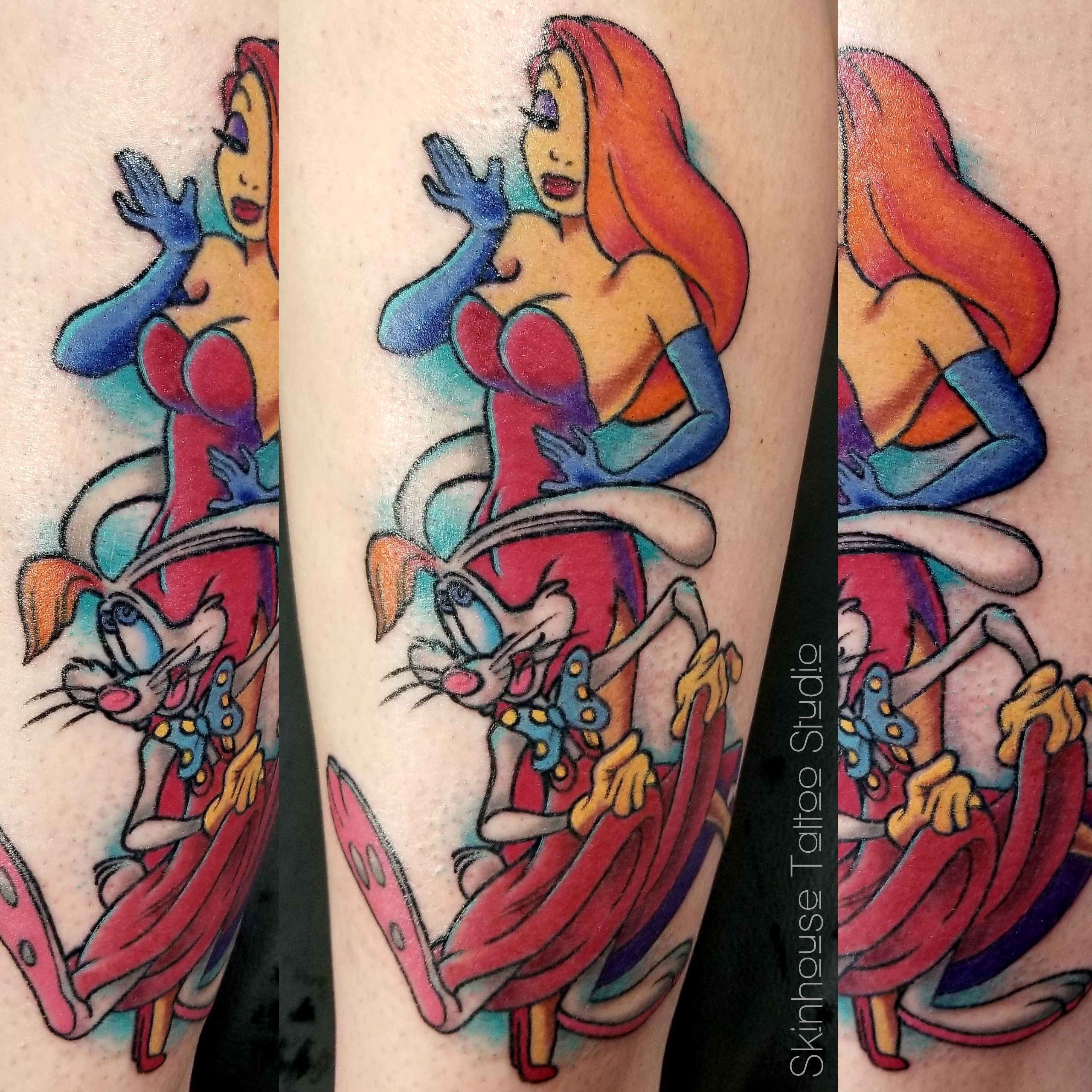Jessica Rabbit with tattoos by ILoveTrunks on DeviantArt